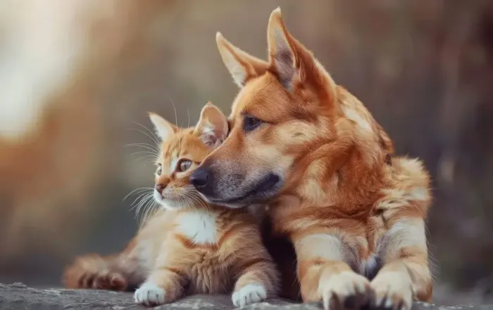 signs of stress in cats and dogs